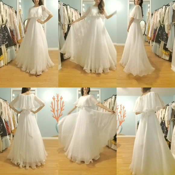 SOLD Vintage Miss Elliette Wedding Dress - Picture 5 of 5